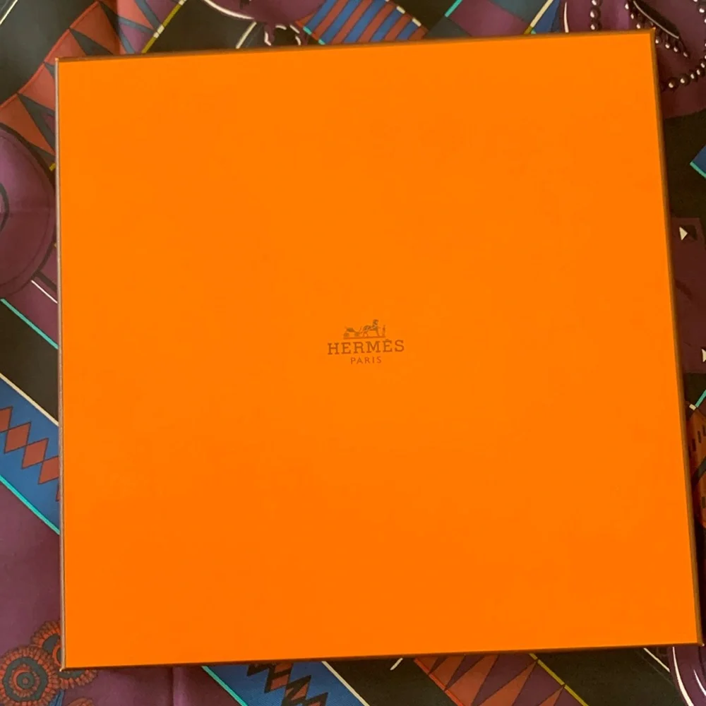 Hermes Flots, Fleurs et Frontaux Silk Scarf - Picture 5 of 5